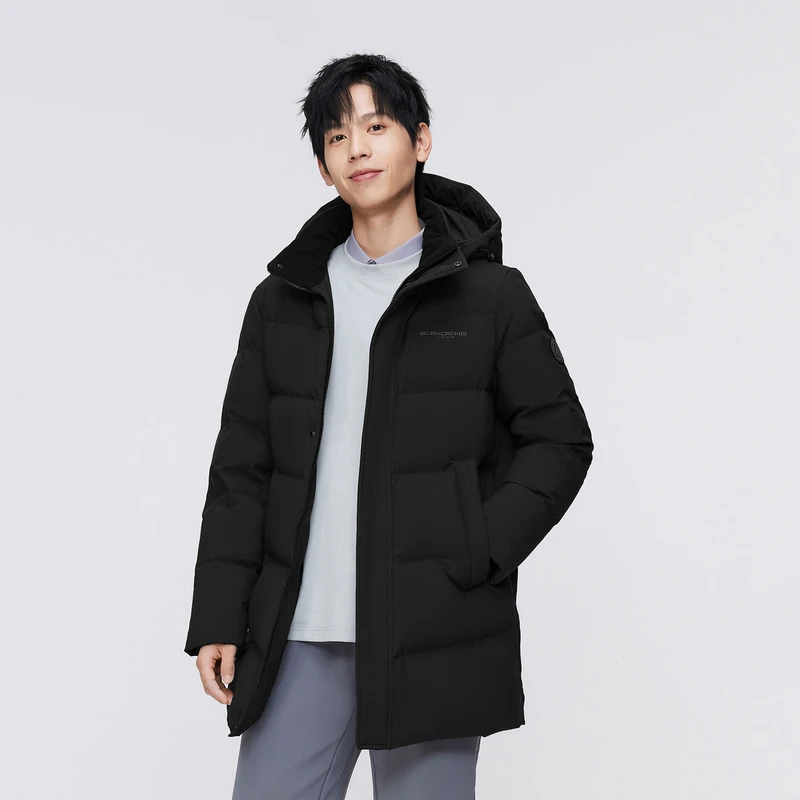 2024年秋冬新款男士中长款休闲加厚羽绒服B40145105