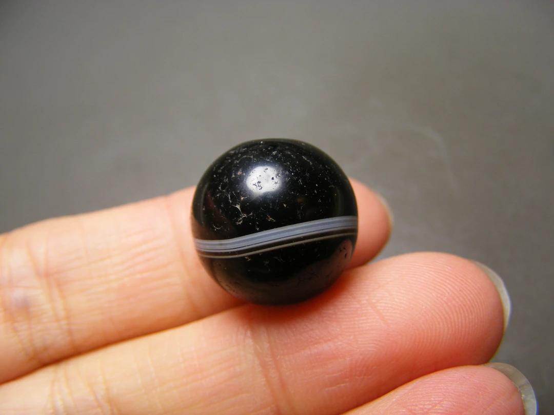 西亚上百年的老药师天然玛瑙大孔道勒子珠