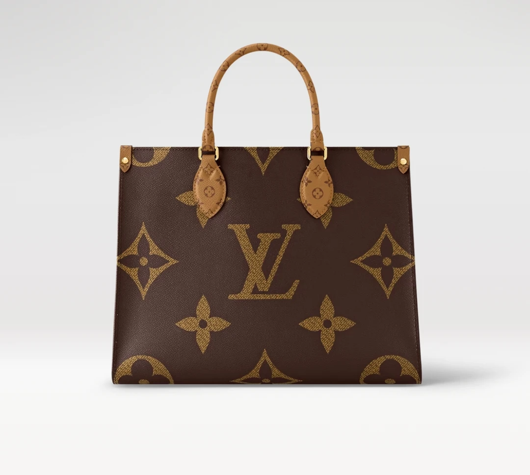 99新 LouisVuitton/路易威登 小鱼LV onthego 中号丛林托特 单肩