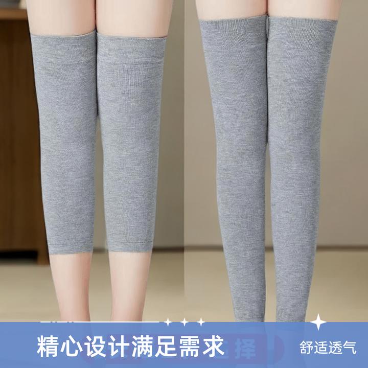 夏季薄款护膝男女老人空调房护膝盖老年人膝关节防寒防寒护腿套