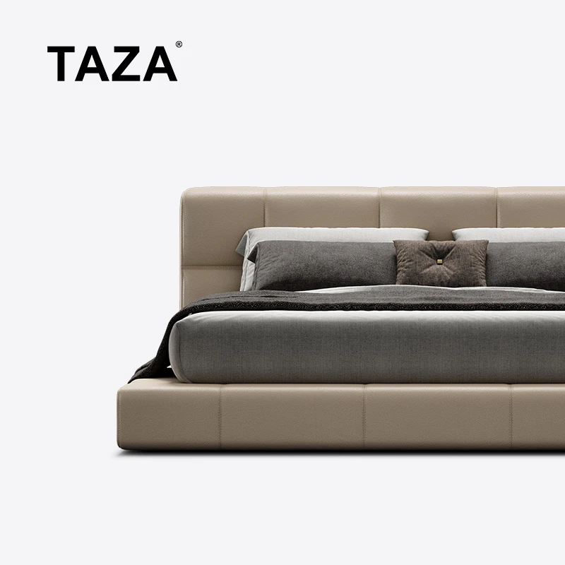 TAZA 意式轻奢真皮床 豪宅全屋搭配主卧系列 现代简约双人床A790