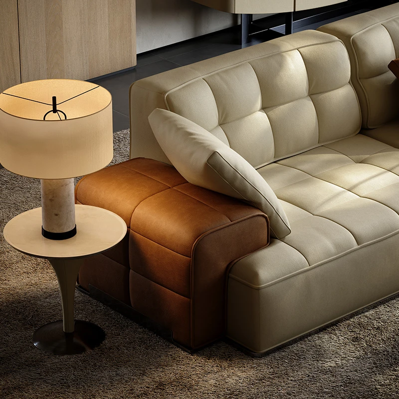 TAZA全真皮沙发 别墅大平层家用客厅家具电动功能贵妃位直排 B325