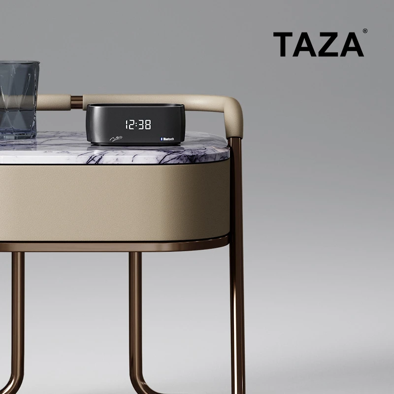 TAZA意式轻奢床头柜 现代大户型卧室网红设计师新款天然奢石 A135