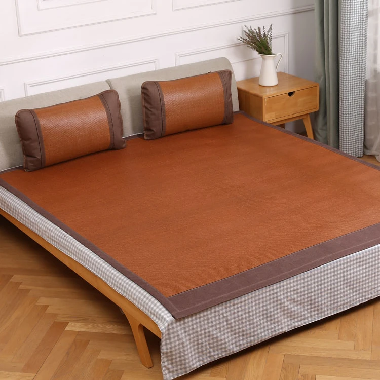 夏季冰丝凉席藤席软席柔软亲肤可折叠双面高档凉席儿童婴儿可用