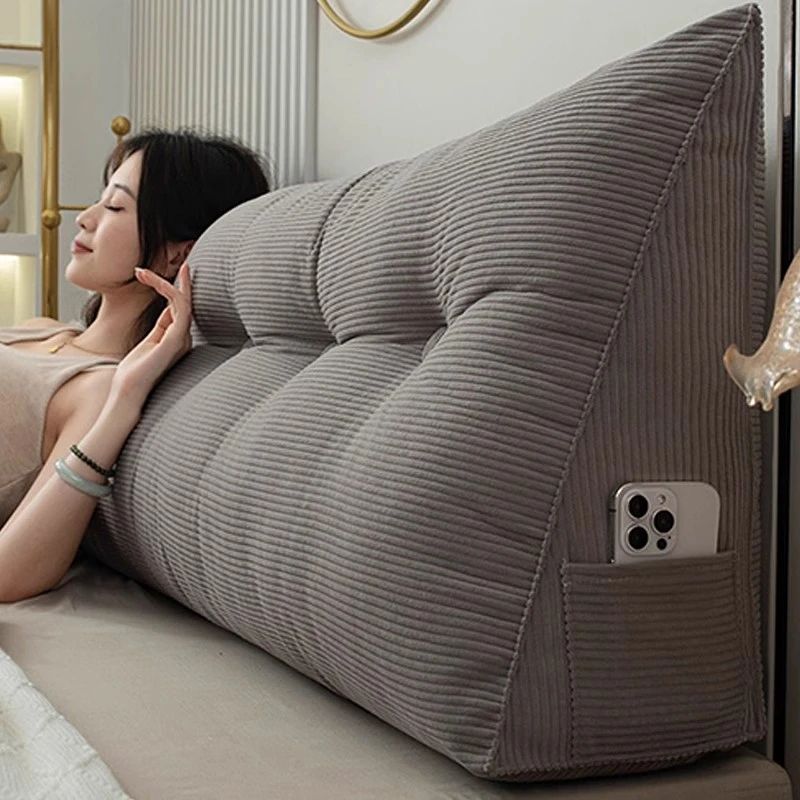 条绒床头靠枕靠背软包床上护腰垫冬客厅沙发榻榻米卧室床头靠背垫