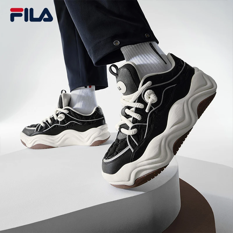 FILA/斐乐【流沙鞋】男款潮流复古时尚 柔软厚底 老爹鞋F12M341202F
