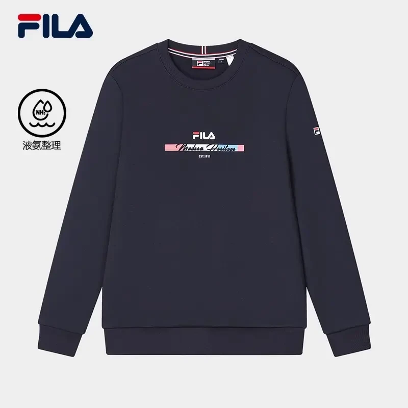 FILA/斐乐男针织套头卫衣春季加绒百搭【高能感】F11M411214F