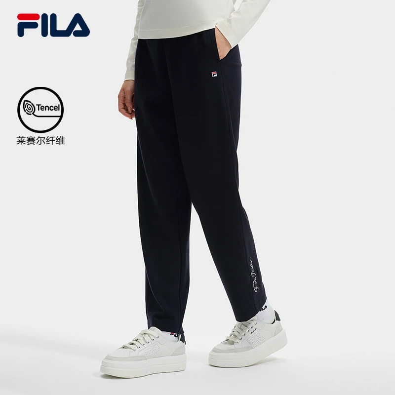 Fila/斐乐女装针织长裤新款时尚宽松百搭潮流F11W431606F