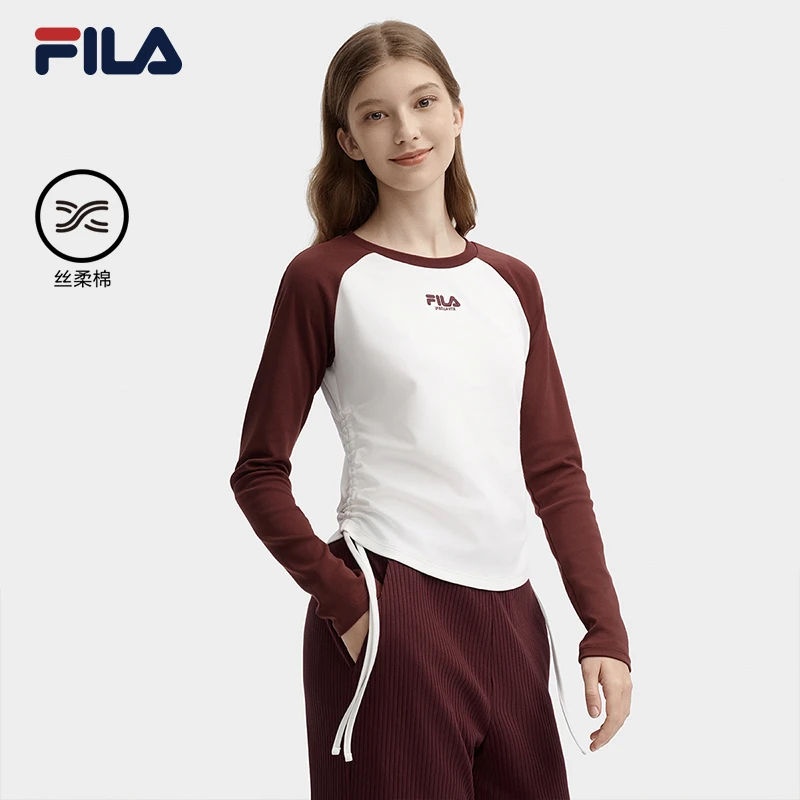 Fila/斐乐女装秋季新款双色经典百搭舒适休闲字母卫衣F11W439205F