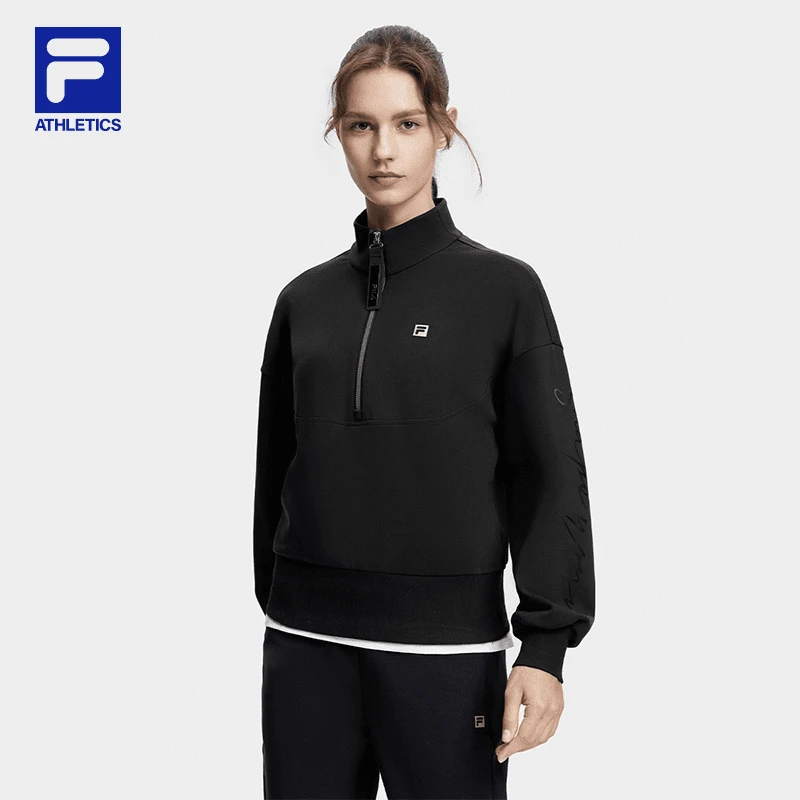 FILA/斐乐【加绒加厚】爆款卫衣运动实穿休闲舒适春上衣A11W341211F