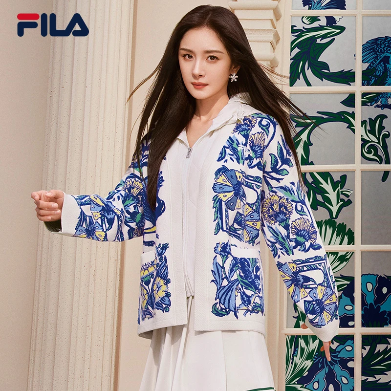 【双十二活动】杨幂同款FILAV&A联名大艺术家开衫女外套F11W418412F