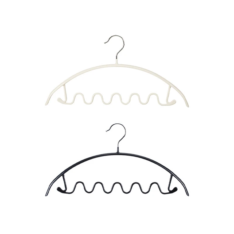 波浪晾衣架高锰钢无痕防肩角衣服架子家用吊带挂衣防滑衣撑挂