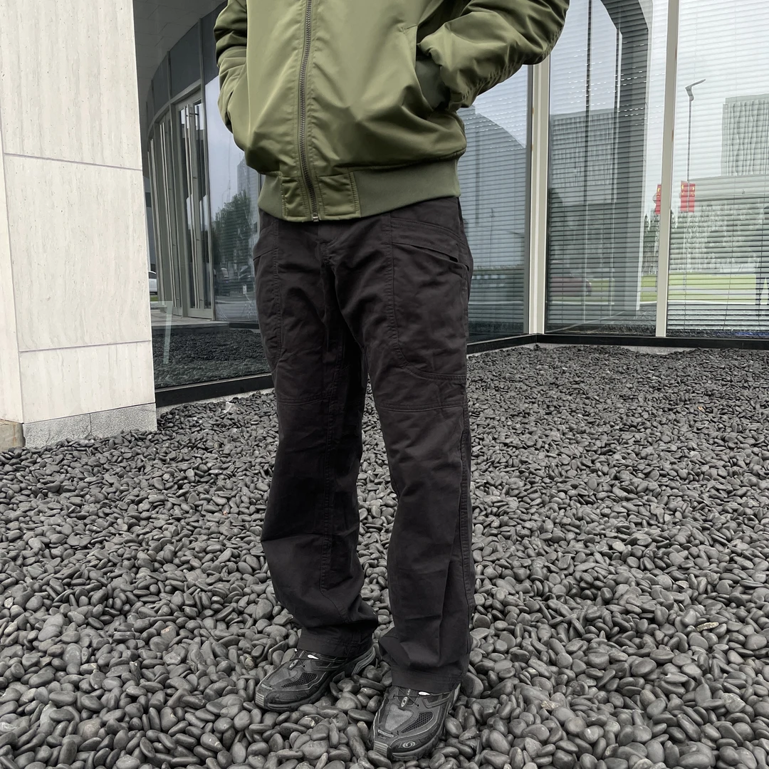 GTAL美式立体剪裁工装裤纯色秋季复古百搭直筒微喇高级感修身长裤