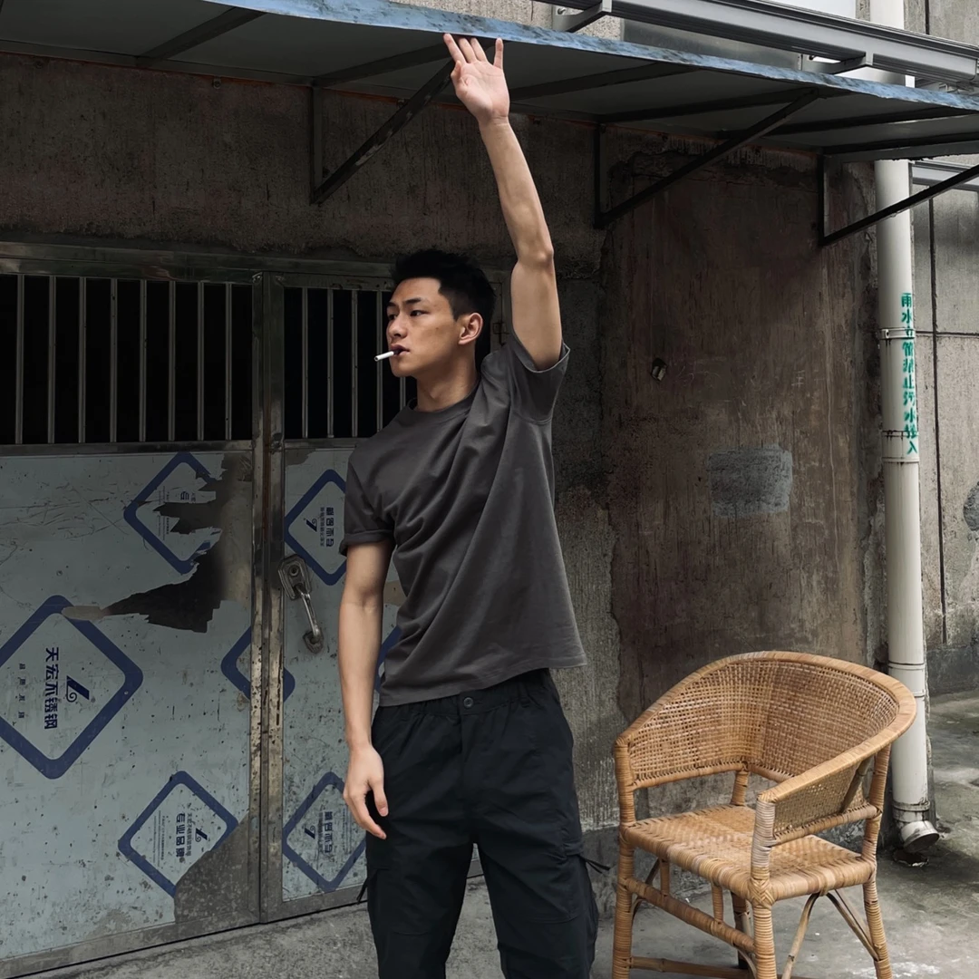 GTAL美式纯色短袖T恤重磅基础短袖圆领体恤女情侣春夏时尚百搭