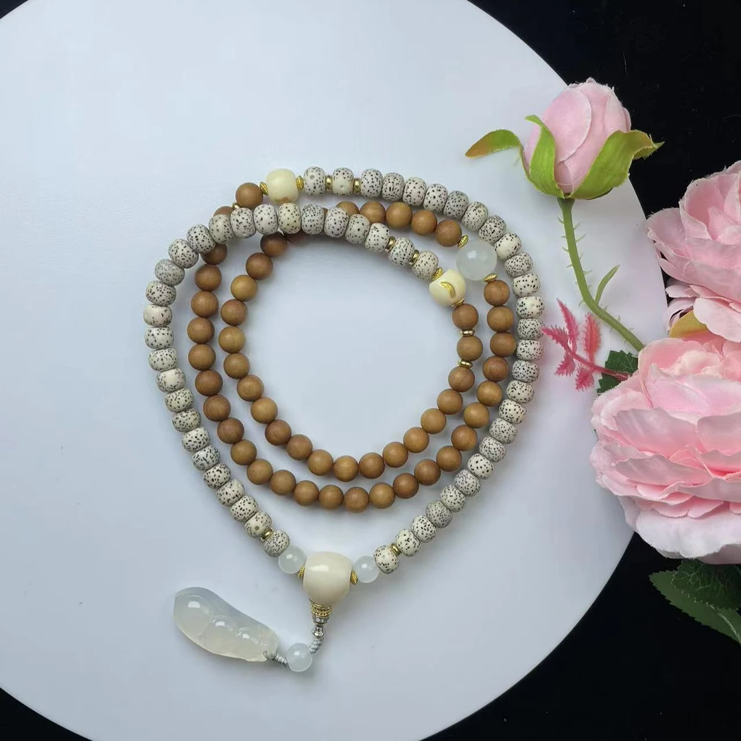 菩提果双拼星月芭比檀108颗手串