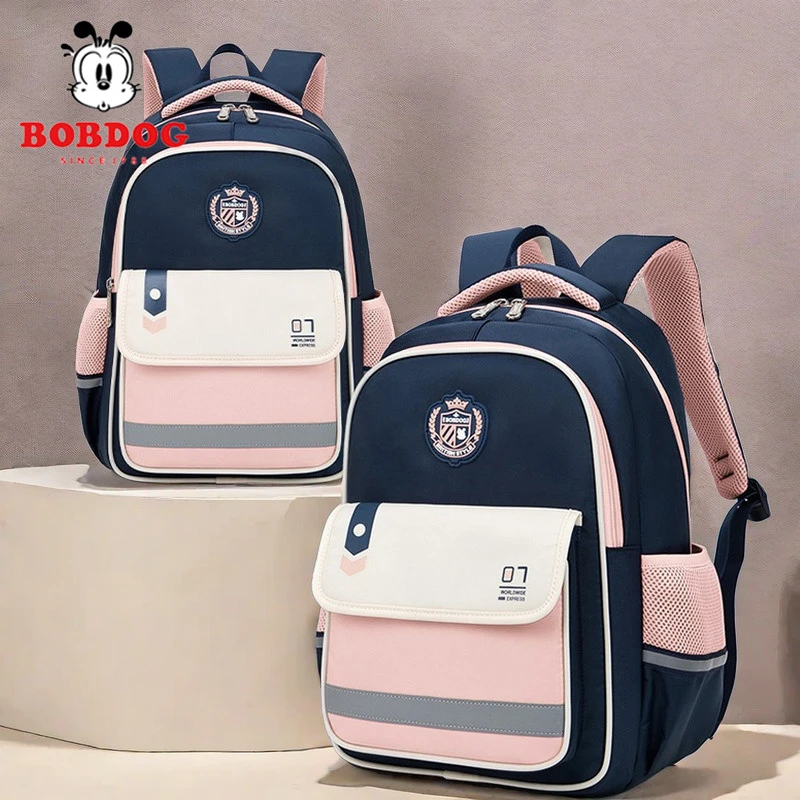 巴布豆书包小学生女孩一二年级1-34-6超轻护脊减负大容量6-12岁男