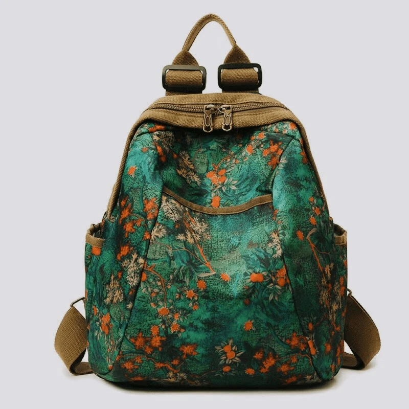 民族风时尚休闲百搭女士便当包背包轻便收纳整理