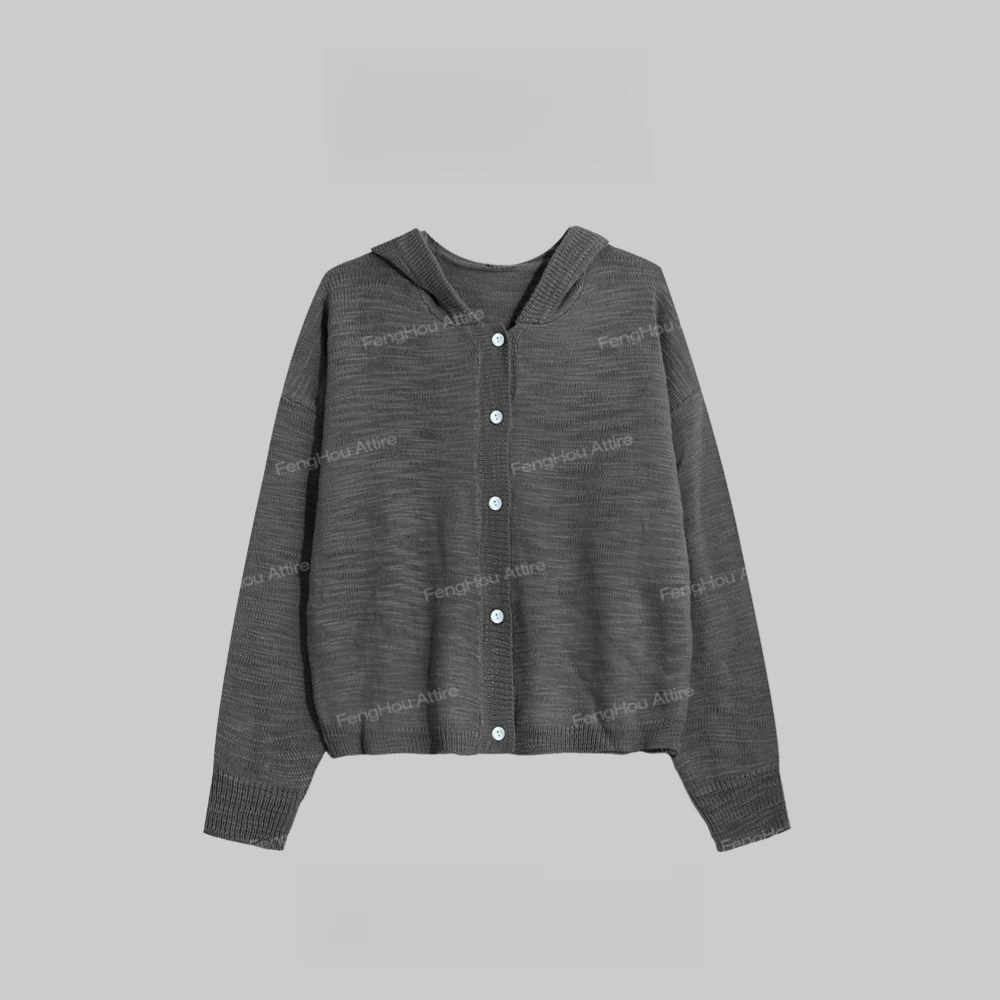 2024秋季新款简约百搭连帽毛衣80E205