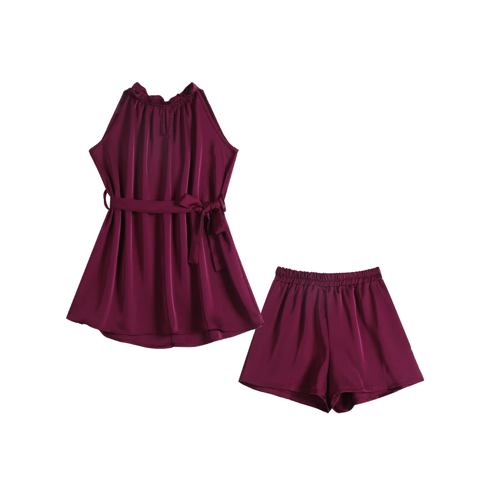 2024夏季新款法式时尚女士简约轻柔套装3321561