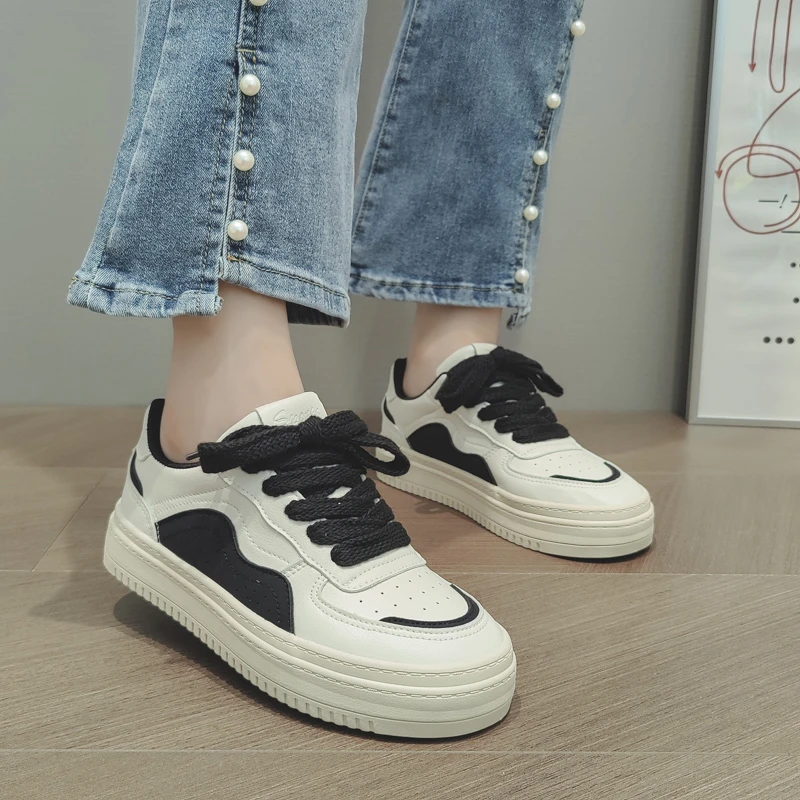 35-43码小白鞋女板鞋平底百搭运动休闲鞋41大码女鞋胖脚宽肥小众