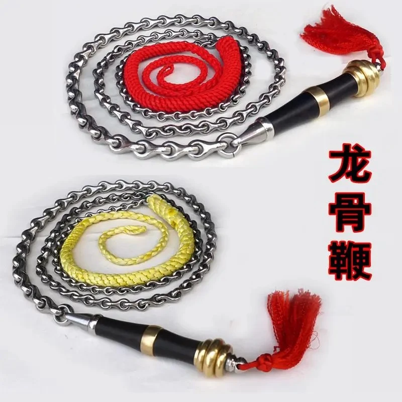 龙骨鞭304不锈钢响鞭中老年健身鞭麒麟鞭套路花鞭无极变龙骨鞭