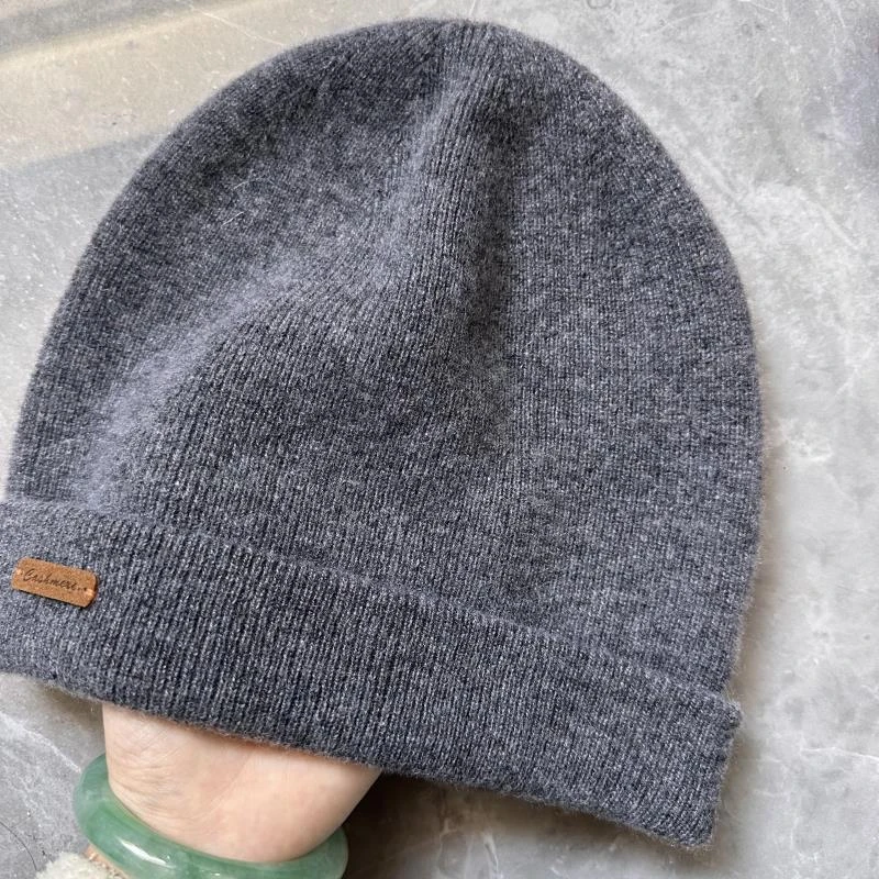 祺祺专属【男女同款】情侣款双层加厚100%纯山羊绒帽子亲子帽