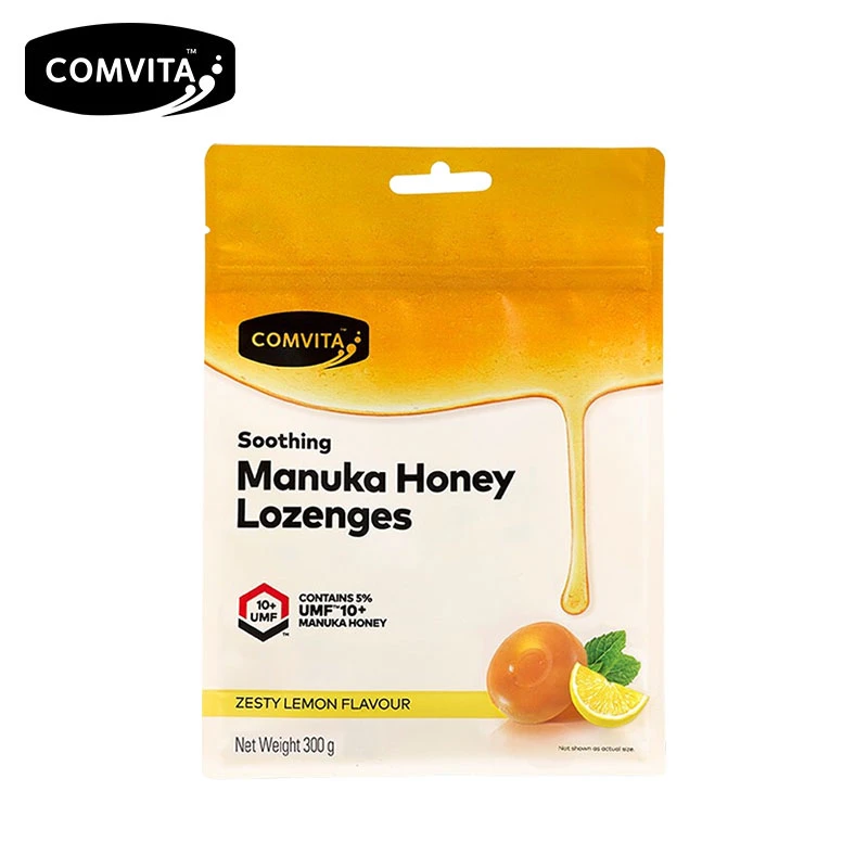 Comvita康维他UMF10+麦卢卡蜂蜜润喉糖柠檬硬糖300g/袋新西兰进口