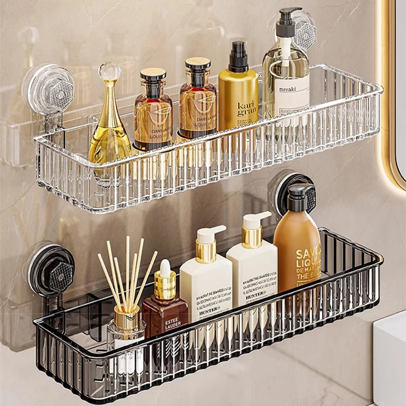 卫生间置物架浴室厕所吸盘壁挂墙上化妆品收纳架免打孔架子