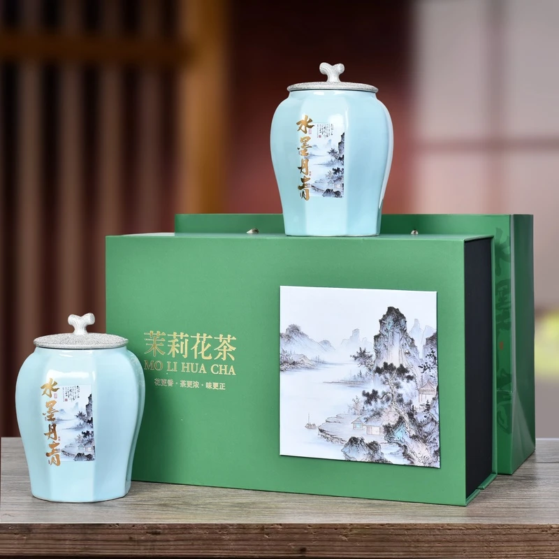 【春天里】24年新茶 茉莉花茶礼盒装 /小种双陶瓷礼盒装