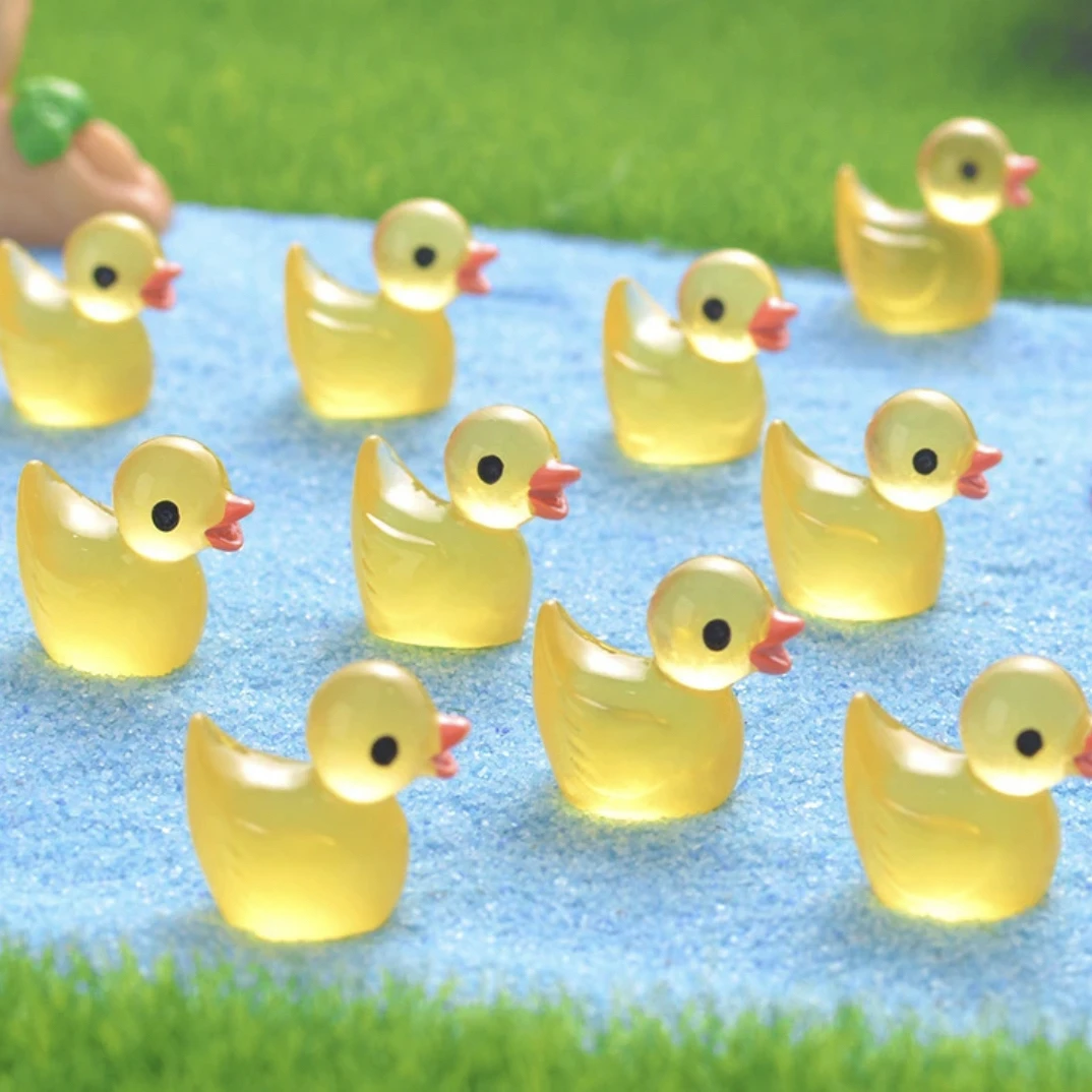 【许愿+对对碰+隐藏】夜光小鸭子DIY树脂摆件配饰手工玩具