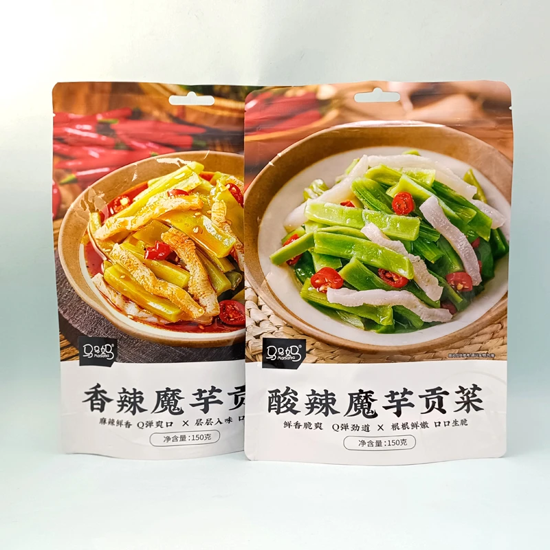 马马妈酸辣魔芋贡菜150g袋装网红办公室休闲香辣下饭菜小吃零食品