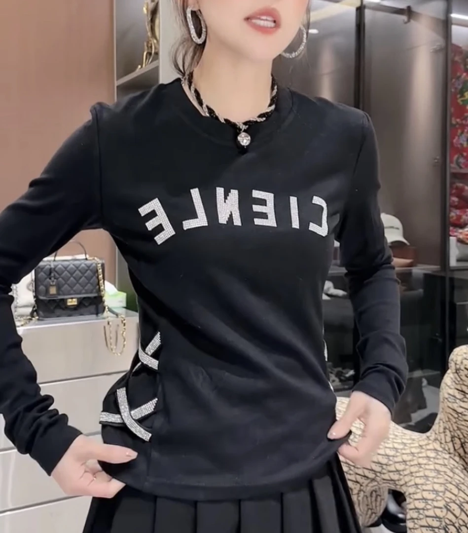 超洋气交叉腰钻打底衫【好物推荐】