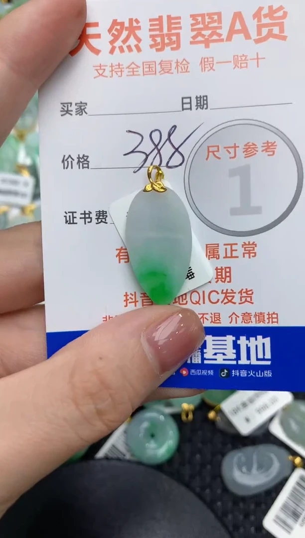 【闪购商品】翡翠颈饰18K金镶嵌111111111