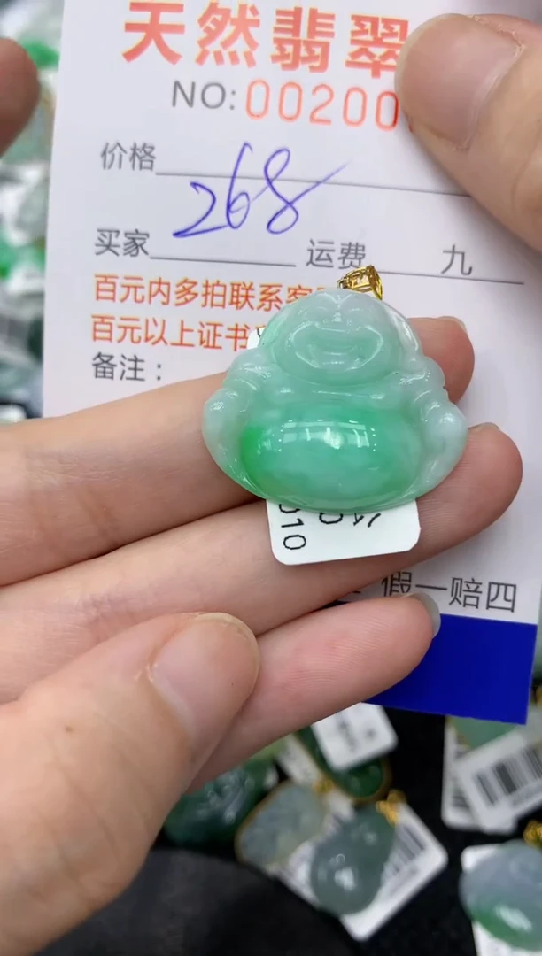 【闪购商品】翡翠颈饰18K金镶嵌11111111