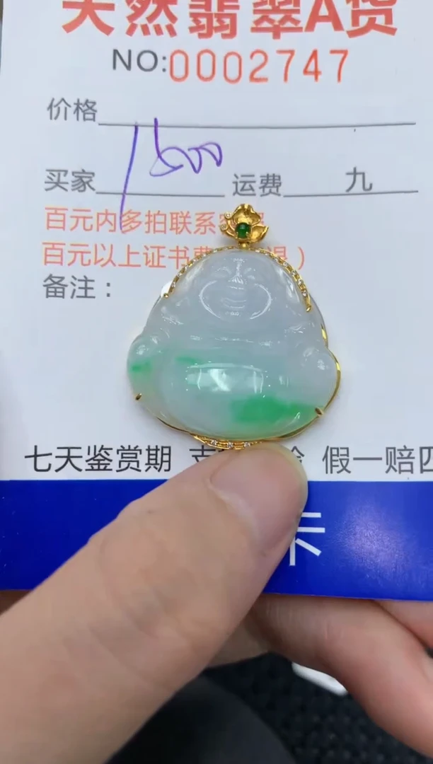 【闪购商品】翡翠颈饰18K金镶嵌11111111