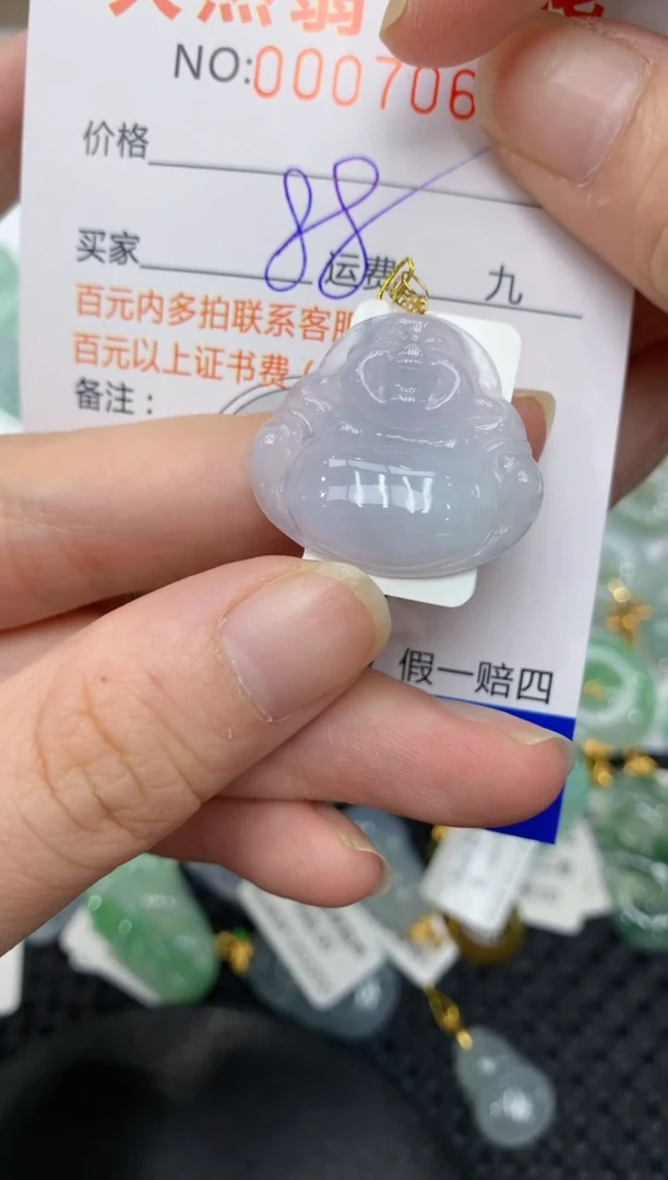 【闪购商品】翡翠颈饰18K金镶嵌11111111