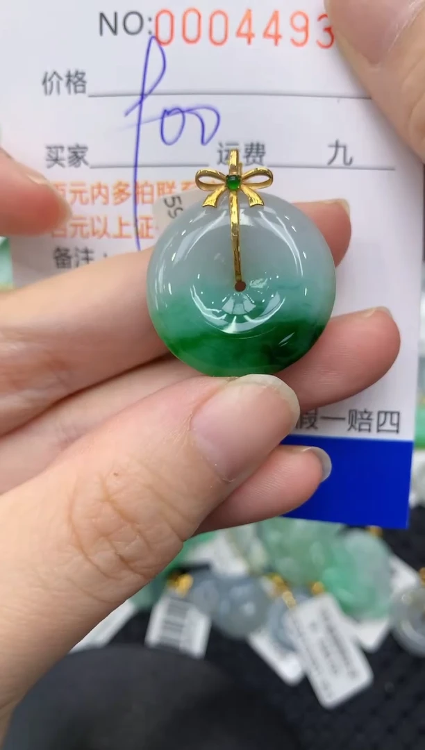 【闪购商品】翡翠颈饰18K金镶嵌11111111