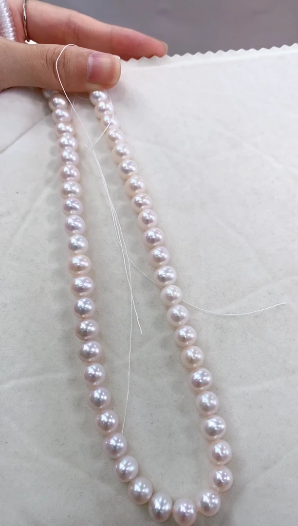 【闪购商品】淡水珍珠颈饰银S925镶嵌满串