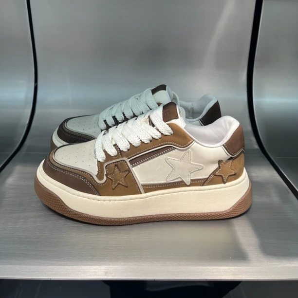 FACEPA新款透气星星俩色脏脏鞋男士板鞋时尚