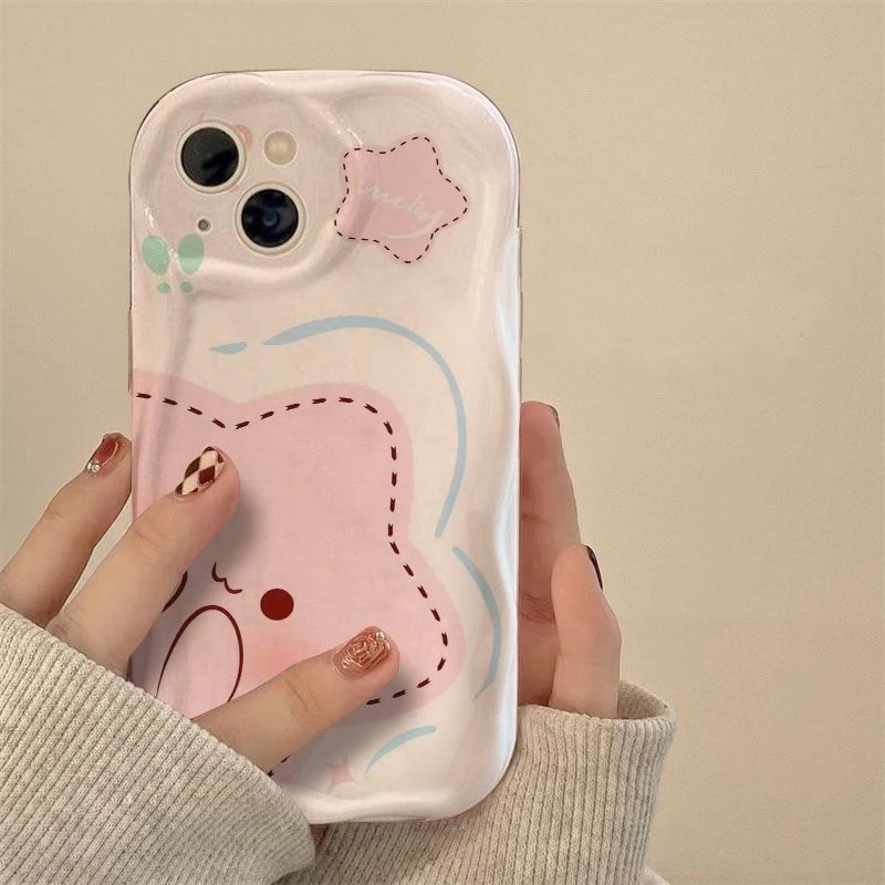 害羞星星苹果华为mate60/vivo/oppo小米iPhone15promax手机壳防摔