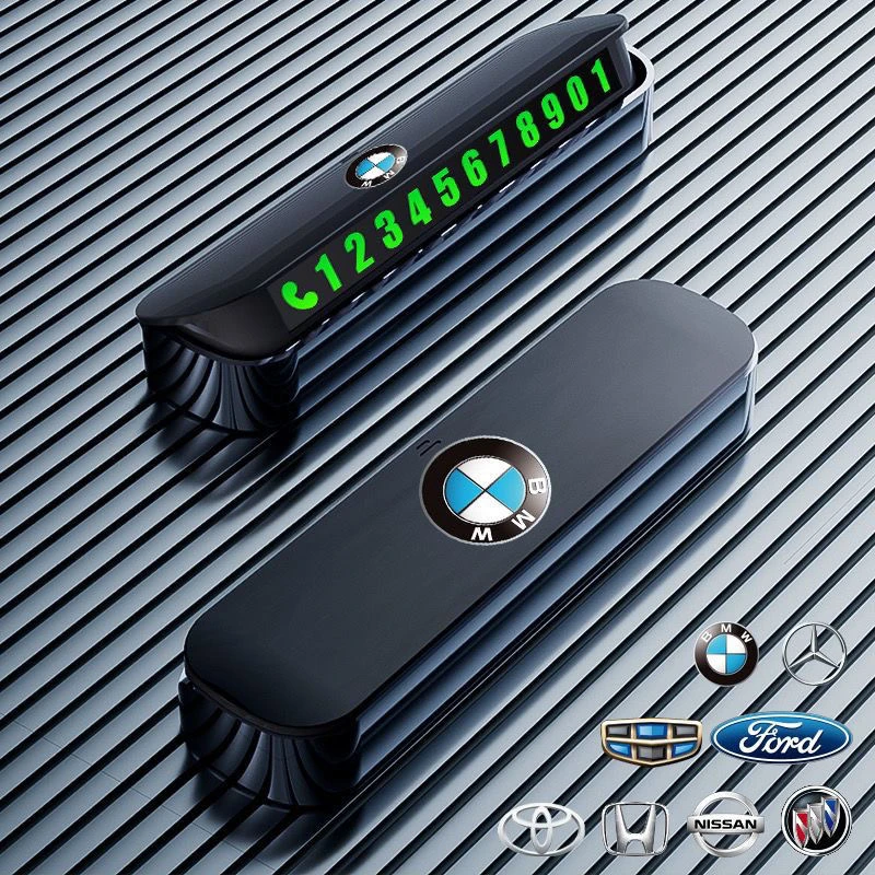 临时停车号码牌夜光数字挪车牌磁吸耐高温移车小摆件汽车车内用品