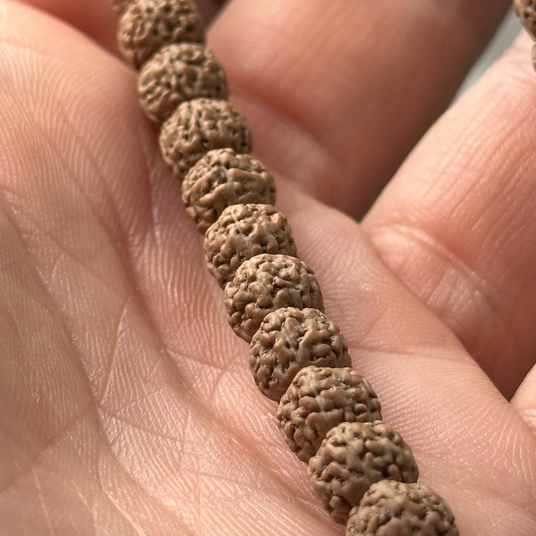 一代盘龙单圈•纯一代老树盘龙纹藏切小金刚手持精品高货文玩好物