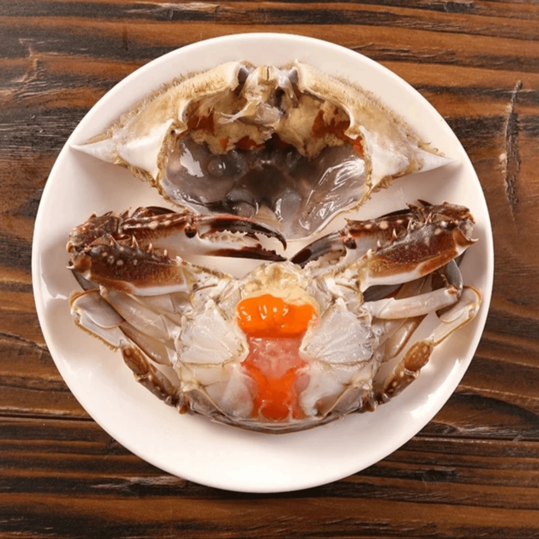 正宗宁波老底子红膏呛蟹3-4两/只 咸咪咪正宗味道（不可蒸煮）