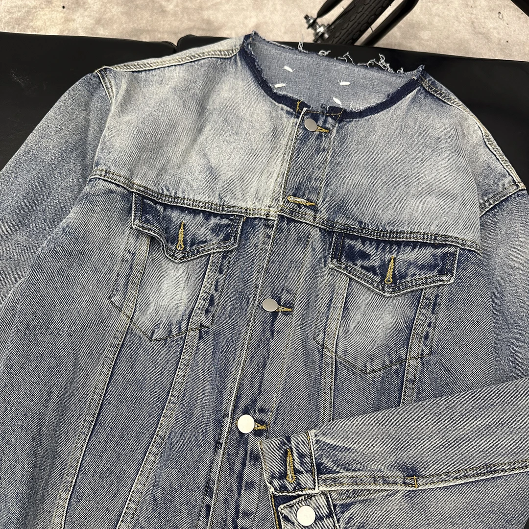 聪明陈  韩版牛仔夹克外套男女长袖时尚上衣情侣80194