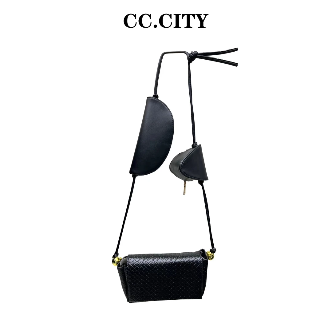 【蔡丽丽&CC.city】斜跨包时尚休闲百搭单肩春季新款包包bb021