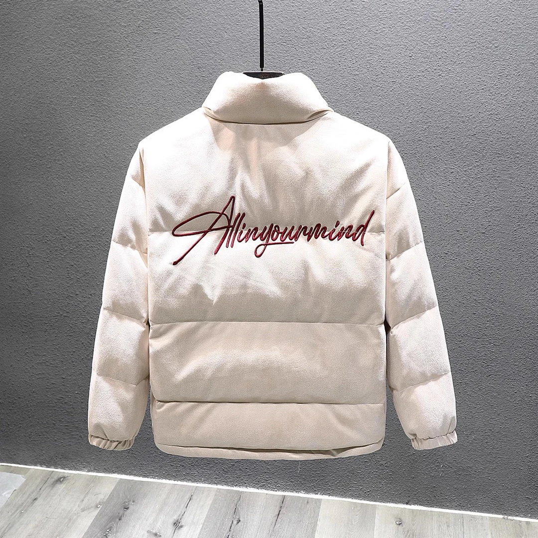 MR.MUDI/穆迪先生 高级立领羽绒服加厚冬季鸭绒潮牌刺绣短款时尚