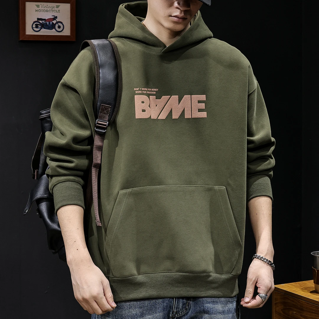 MR.MUDI/穆迪先生重磅卫衣男连帽秋冬季2025新款美式外套印花宽松