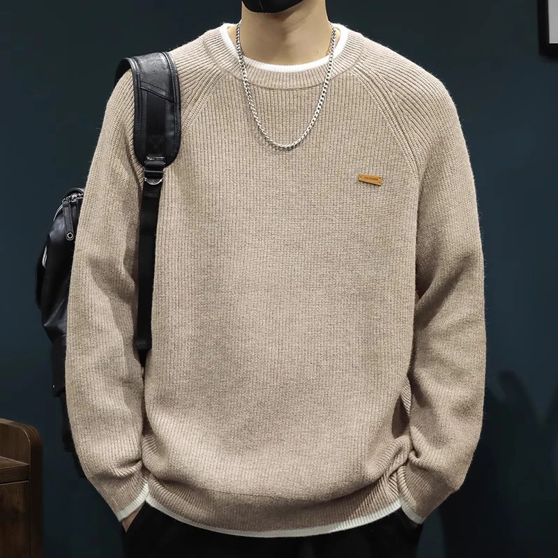 MR.MUDI/穆迪先生 秋冬假两件毛衣男士简约日系复古宽松大码冬季