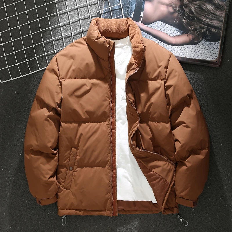 MR.MUDI/穆迪先生加厚羽绒服男冬季纯色宽松大码保暖青年防寒外套