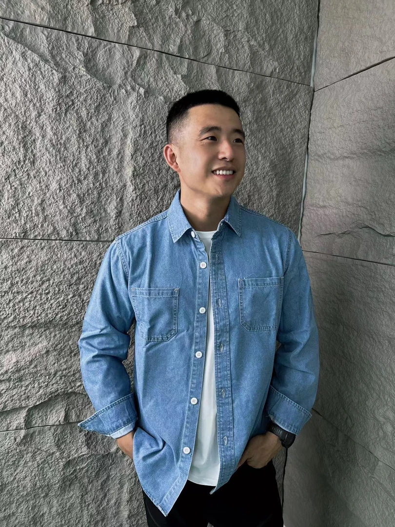 牛仔系列！男长袖衬衫美式简约水洗纯棉上衣休闲薄款外套骑行A621